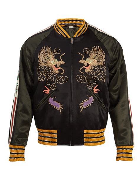 gucci embroidered mens|custom made gucci jacket.